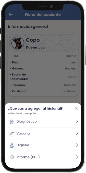 Agregar al historial